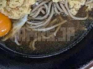 そばの神田 福島県郡山市 天ぷら玉子そば 蕎麦 汁