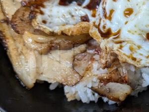 豚大学 新橋校舎 ニュー新橋ビル 東京都港区 焼豚玉子飯(みそ汁付) アップ