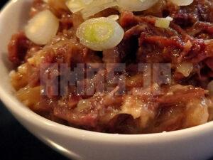 らぁ麺屋のさかいさん 牛すじごはん アップ