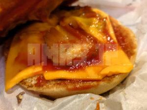 バーガーキング モーニング チーズバーガー オールヘビー ケチャップ