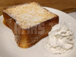 KEY’S CAFÉ(キーズカフェ) 東川口店 厚切りフレンチトーストセット ドリンク付き 厚切りフレンチトースト アップ