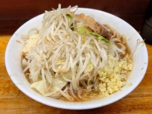 ラーメン二郎 立川店 少なめ（麺少なめ豚1枚）らーめん しょうが