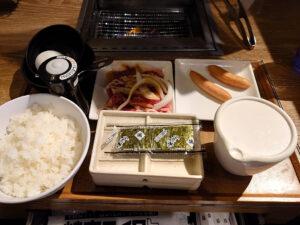 焼肉ライク 新橋本店 朝焼肉セット（生玉子ver）