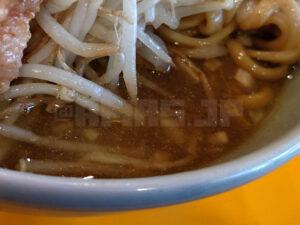 ラーメン二郎 八王子野猿街道店2 にぼしラーメン スープ