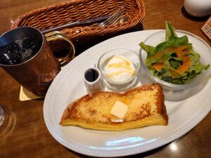 ドトール珈琲農園 ドトール珈琲店 川崎ゼロゲート店 モーニングセット フレンチトーストプレート