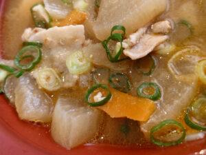 かつ庵 八王子楢原店 かつ庵の朝食 とん汁（大）具材