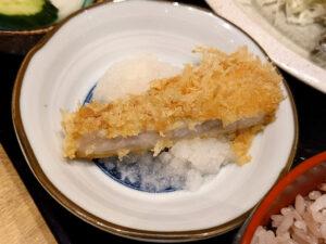 博多とんかつ わか葉 浜松町店 ランチロースカツ定食 ロースカツ 大根おろし合わせ