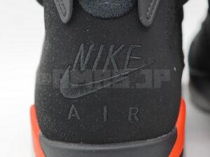 AIR JORDAN 6 RETRO BLACK INFRARED Point4  ヒール「NIKE AIR」ロゴ