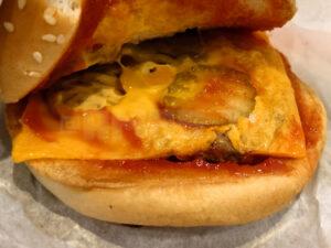 バーガーキング モーニングコンビA チーズバーガー オールヘビー