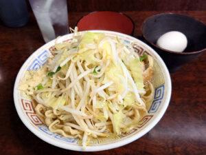 ラーメン二郎 めじろ台店 ミニラーメン 生たまご