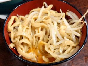 ラーメン二郎 めじろ台店 ミニラーメン 生たまご すき焼き二郎