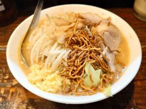 たま館 立川マシマシ 立川総本店 小すごい味噌ラーメン・半麺豆腐