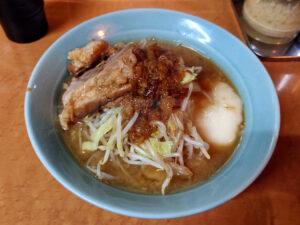立川マシマシ ロイヤルスープ ラーメン小（ハーフ麺＆ハーフ餅）