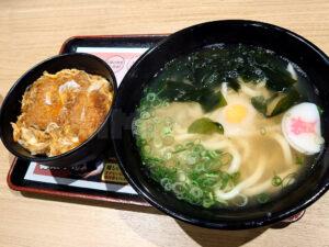 資さんうどん 相模大野店 月見うどん・ミニカツ丼