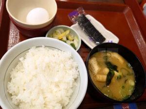 なか卯 こだわり卵朝食