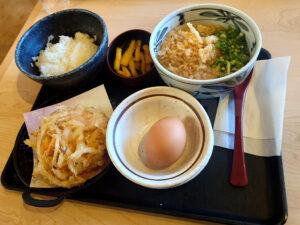 久兵衛屋 青梅新町店 かき揚げ朝食