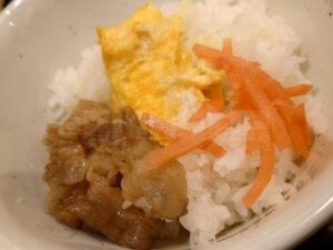 松屋 スクランブルエッグ定食<ミニ牛皿> ミニスクランブルエッグ丼