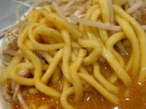 MISO HANAMICHI 三田店 半ラーメン 若干ねじれ気味太麺