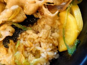 伝説のすた丼屋 八王子店 すた丼 腹八分目 肉の下